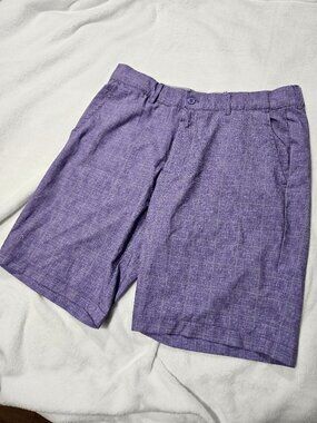 Head Purple Plaid Golf Shorts